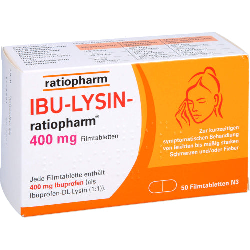 IBU Lysin Ratiopharm 400mg (50 stk.)