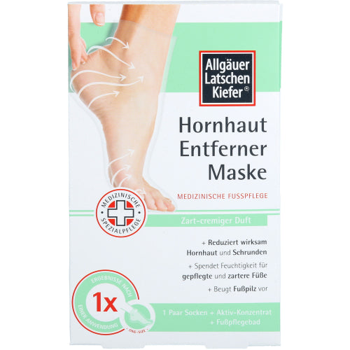 Allgäuer Latschenkiefer Hornhautfjerner Maske Cremig Sæt (1 Packung)