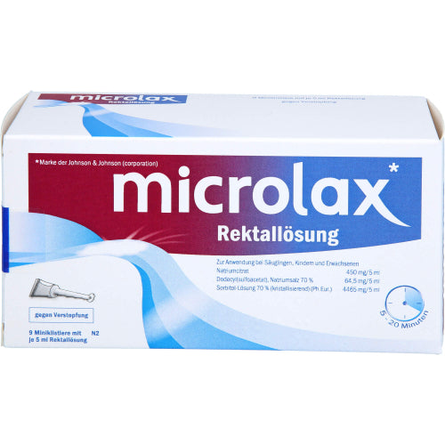 Microlax rektalvæske klyster (9X5 ml)
