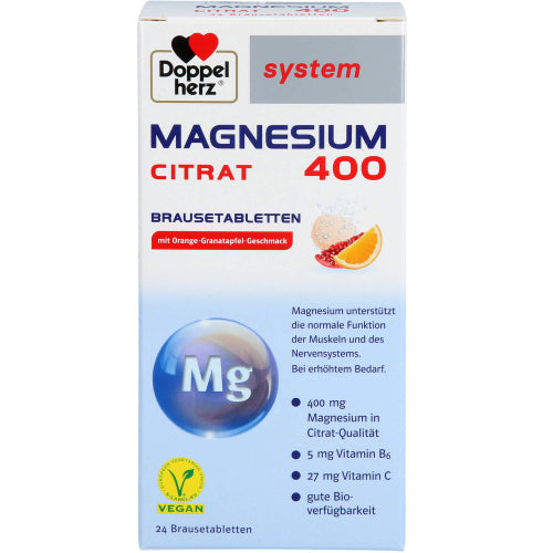 Doppelherz Magnes 400 Citr (24 Stk.)