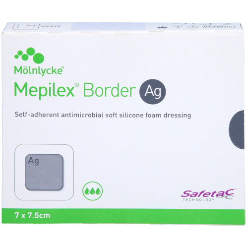 Mepilex Border AG 7X7,5 cm (5 Stk.)
