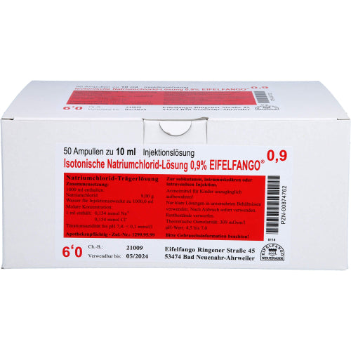 Isotonisk NaCl 0,9% EIF (50X10 ml)