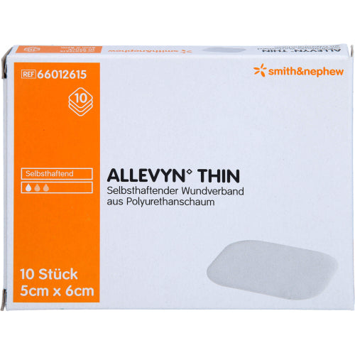 Allevyn Thin 5X6cm Wundforbinding (10 stk.)
