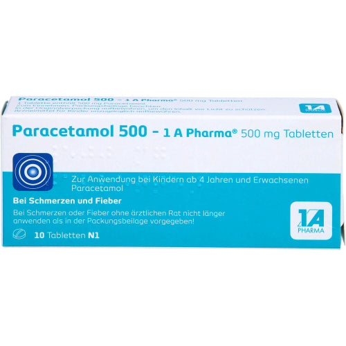 Paracetamol 500 1A Pharma (10 stk.)
