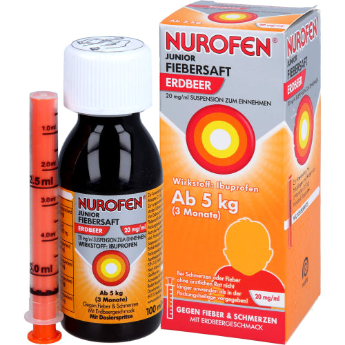 Nurofen JUN FS Jordbær 20 (100 ml)