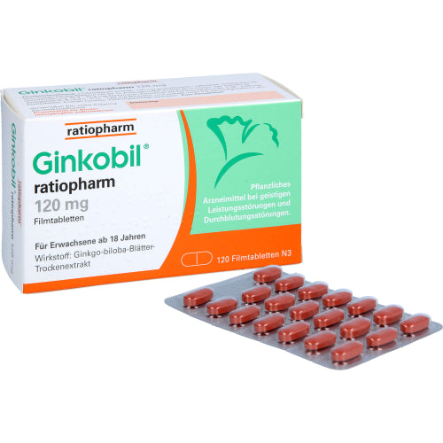 Ginkobil Ratio 120mg FTA (120 stk.)