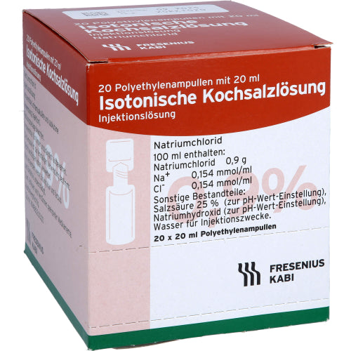 Kochsalzlösung 0,9 % isotonisch PL (20X20 ml)