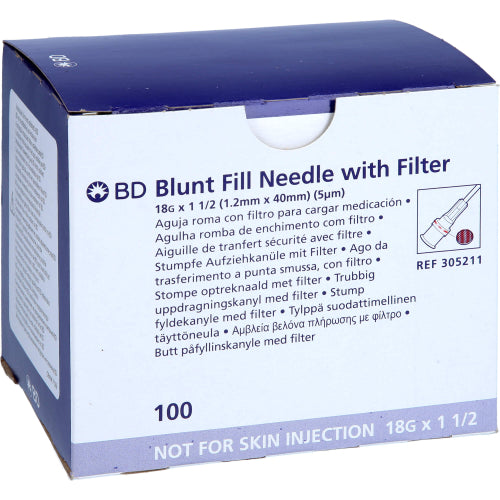 BD Einwegkanüle 18G 1,5 Zoll (100 Stk.)