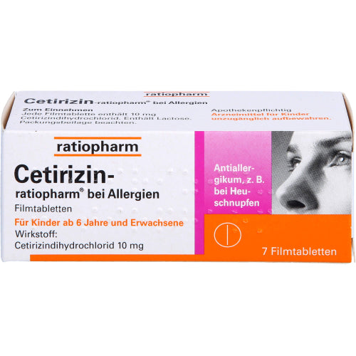 Cetirizin Ratiopharm 10mg (7 Stk.)