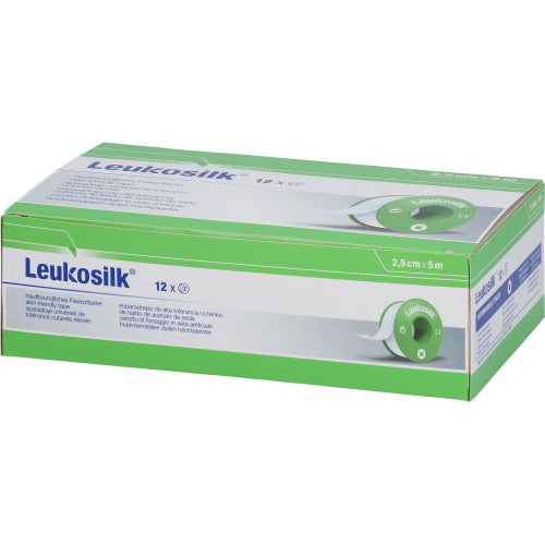 Leukosilk 5MX2.5cm (12 stk.)
