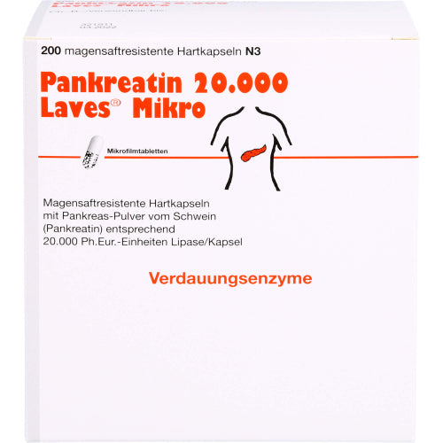 Pankreatin 20000 Laves Mikro (200 stk.ück)
