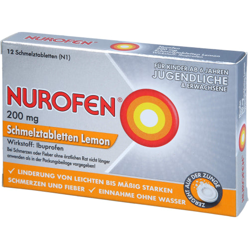 Nurofen 200 mg smeltetabletter Lemo (12 stk.)