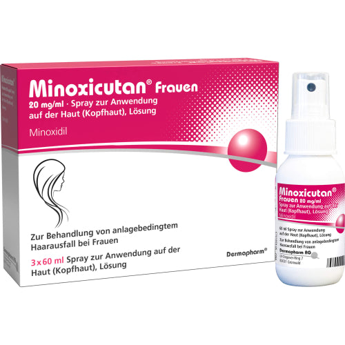 Minoxicutan Frauen 20mg/ml (3X60 ml)