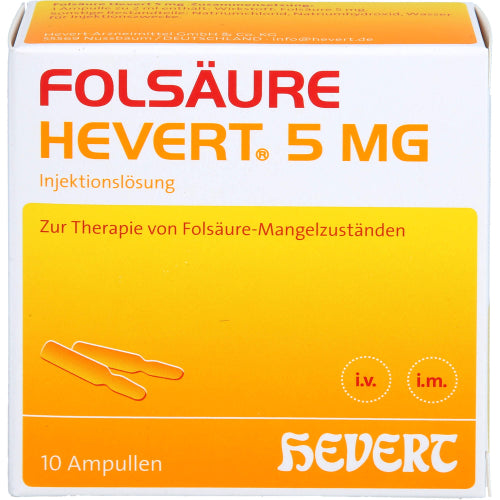 Folsäure Hevert 5mg (10X2 ml)