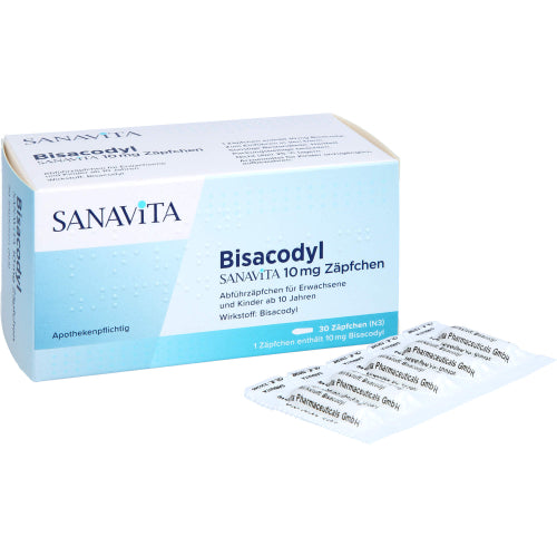 Bisacodyl Sanavita 10 mg Zäpfchen (30 St.)