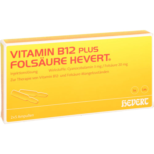 Vitamin B12 Folsäure Hevert (2X5X2 ml)