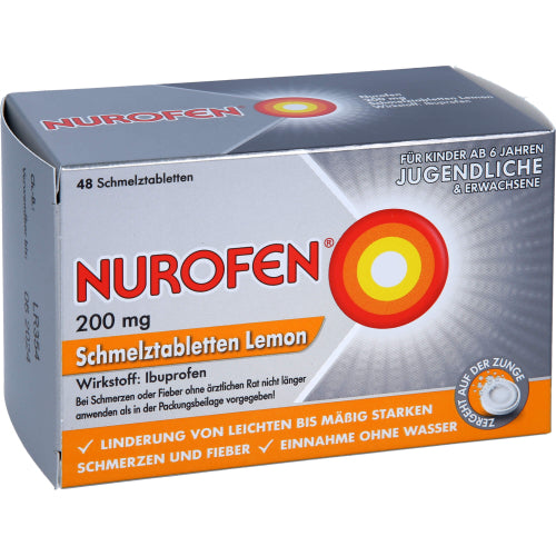 Nurofen 200 mg smeltetabletter citron (48 stk.ück)