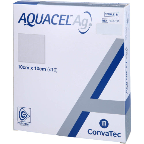 Aquacel AG 10X10cm (10 stk.)