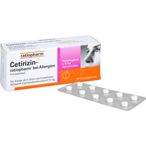 Cetirizin Ratiopharm 10 mg (50 stk.)
