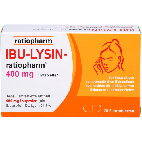 IBU Lysin Ratiopharm 400 mg (20 stk.)