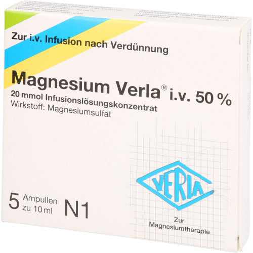 Magnesium Verla IV 50% INF (5 stk.)