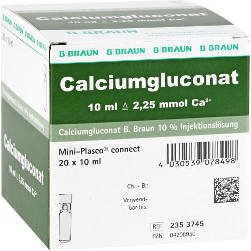 Calciumglucosid 10% Injektion (20X10 ml)
