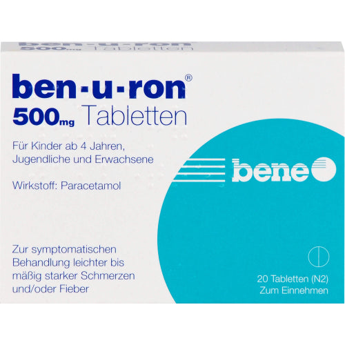 BEN-U-RON 500mg tabletter (20 stk.)