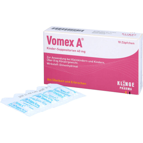 Vomex A Børne Suppo. 40 mg (10 stk.)