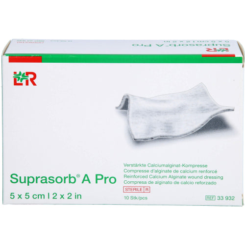 Suprasorb A PRO Calciumalginat 5x5cm (10 Stk.)