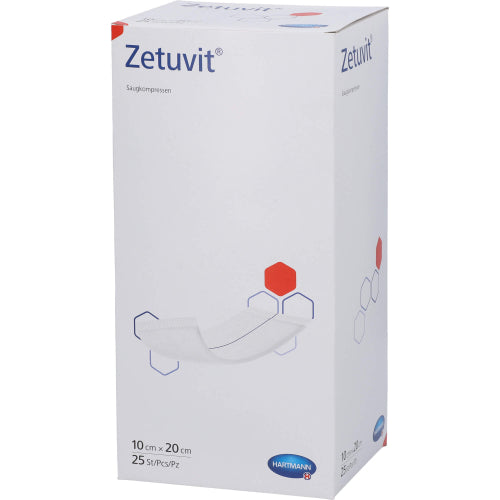 Zetuvit Saugkompr ST 10X20 (25 stk.)