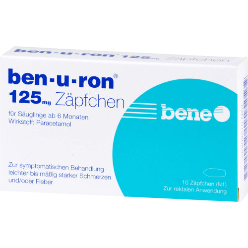 BEN-U-RON 125 mg suppositorier (10 stk.)