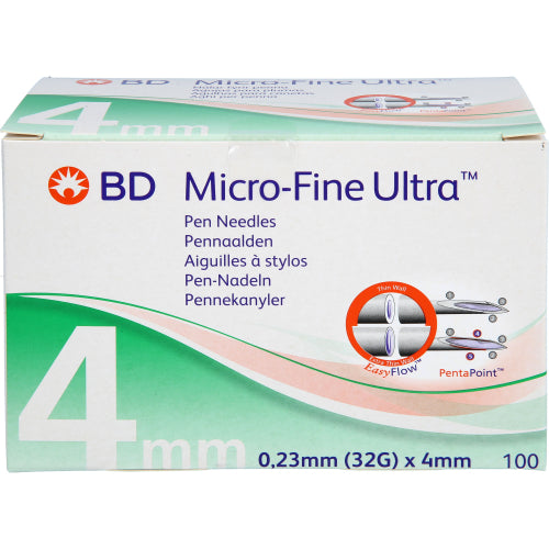 Bd Micro-Fine Ultra Pen-Nåle 0,23x4mm (100 stk.ück)