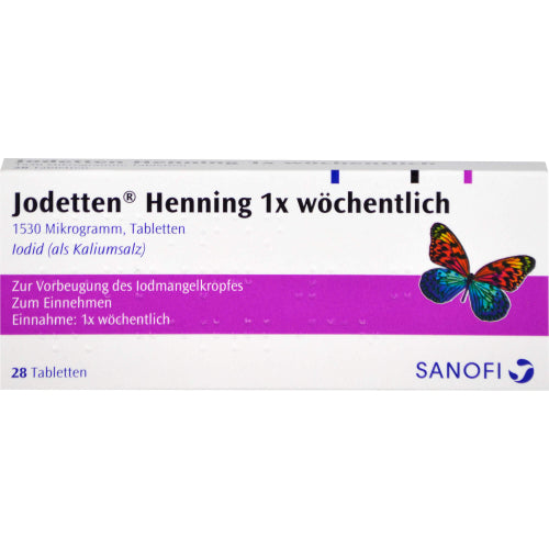 Jodtabletten Henning 1X wöchentlich (28 St.)