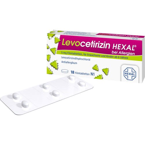 Levocetirizin HEX Allerg 5 (18 stk.)