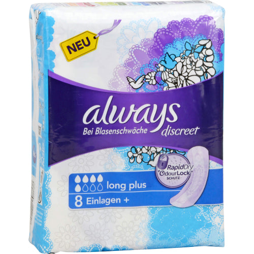 Always Discreet Inkontinenz Long Plus (8 Stück)