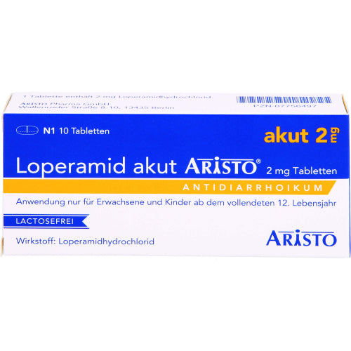 Loperamid Akut Aristo 2 mg Tabletten (10 Stück)
