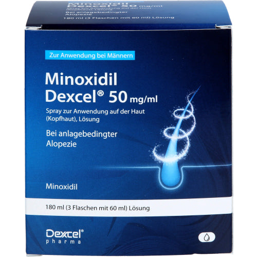 Minoxidil Dexcel 50 mg/ml (3X60 ml)