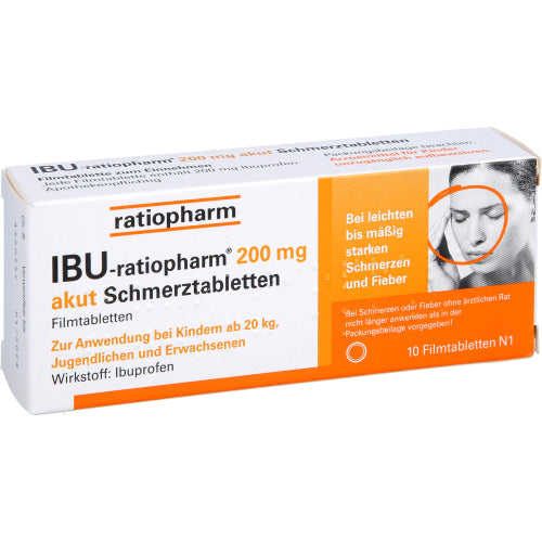 Ibu-Ratiopharm 200mg Akut Smertetabletter (10 stk.ück)