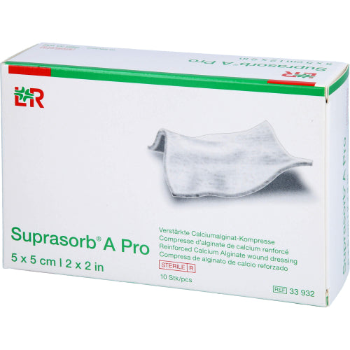 Suprasorb A PRO Calciumalginat 5x5cm (10 Stk.)