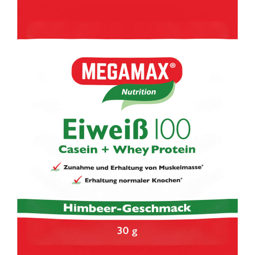 Eiweiß 100 Himbeere Megama (30 g)