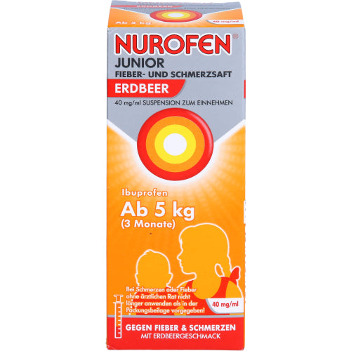Nurofen JUN F+S Jordbær 40 mg (100 ml)