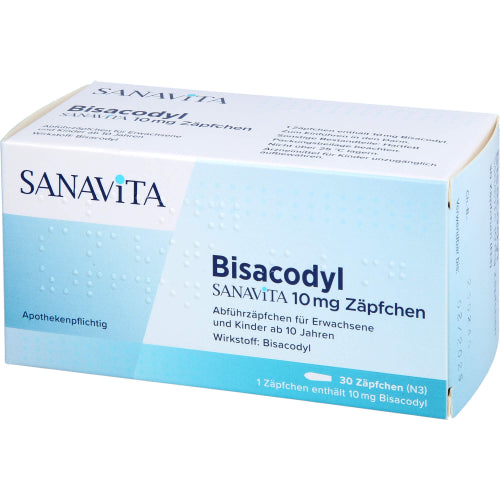 Bisacodyl Sanavita 10 mg Zäpfchen (30 St.)