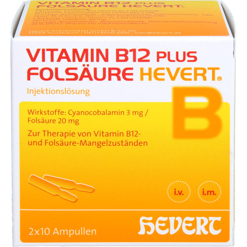 Vitamin B12 Folsäure Hevert (2X10X2 ml)