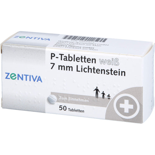 P Tabletter Hvid 7mm Del (50 stk.)