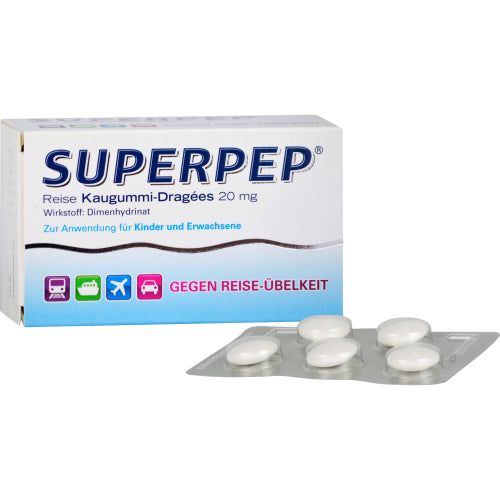 Superpep Rejsekaug DR20mg (20 stk.)