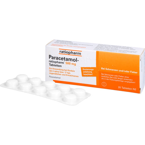 Paracetamol Ratio 500mg (20 stk.)