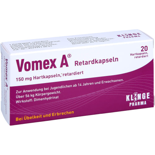 Vomex A Retardkapsler (20 stk.)