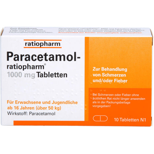 Paracetamol Ratio 1000mg (10 stk.)