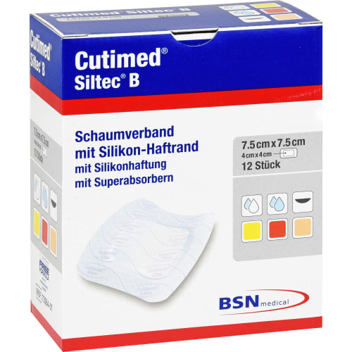 Cutimed Siltec B 7.5x7.5 (12 St.)