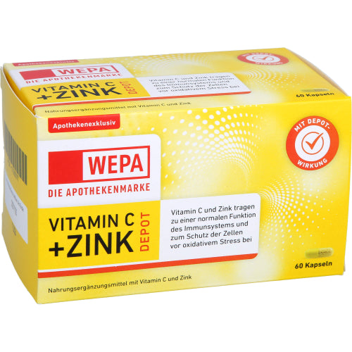 Wepa Vitamin C+Zink Kapseln (60 Stk.)